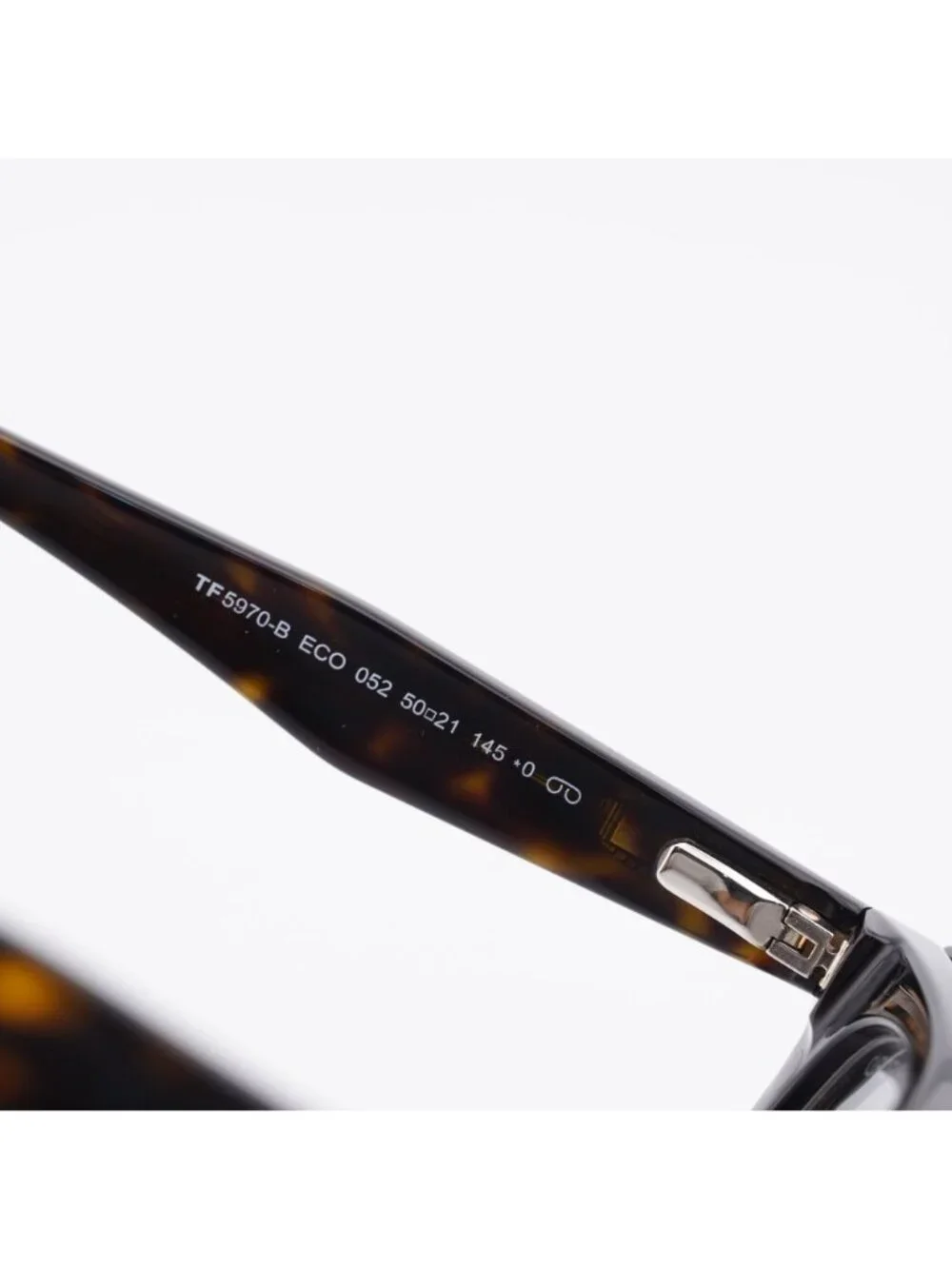 Tom Ford FT5970-B 052 Eyeglasses Havana 50mm Square Frame, Clip-On Creen